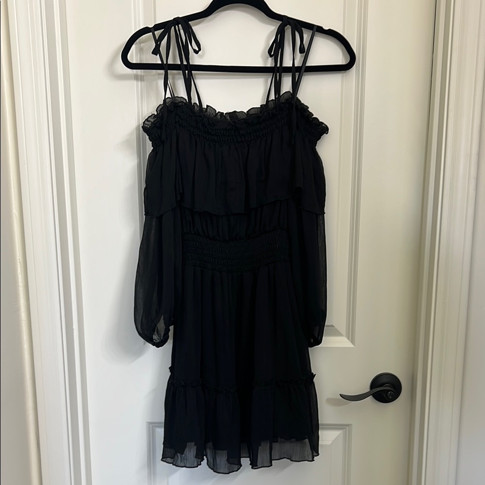 Elegant Black Off-Shoulder Dress